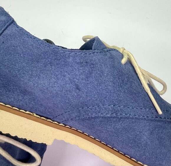 Walk Over Buks Blue Suede Oxford Shoes, Men\'s Size 8 — Classic Heritage Style main image 11